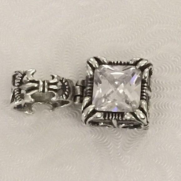 SILPADA Sterling Silver CZ Uptown Pendant S0979 - Picture 9 of 12